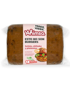 Hamburguesa seitan shitake pimientos granel Bio 750g AHIMSA